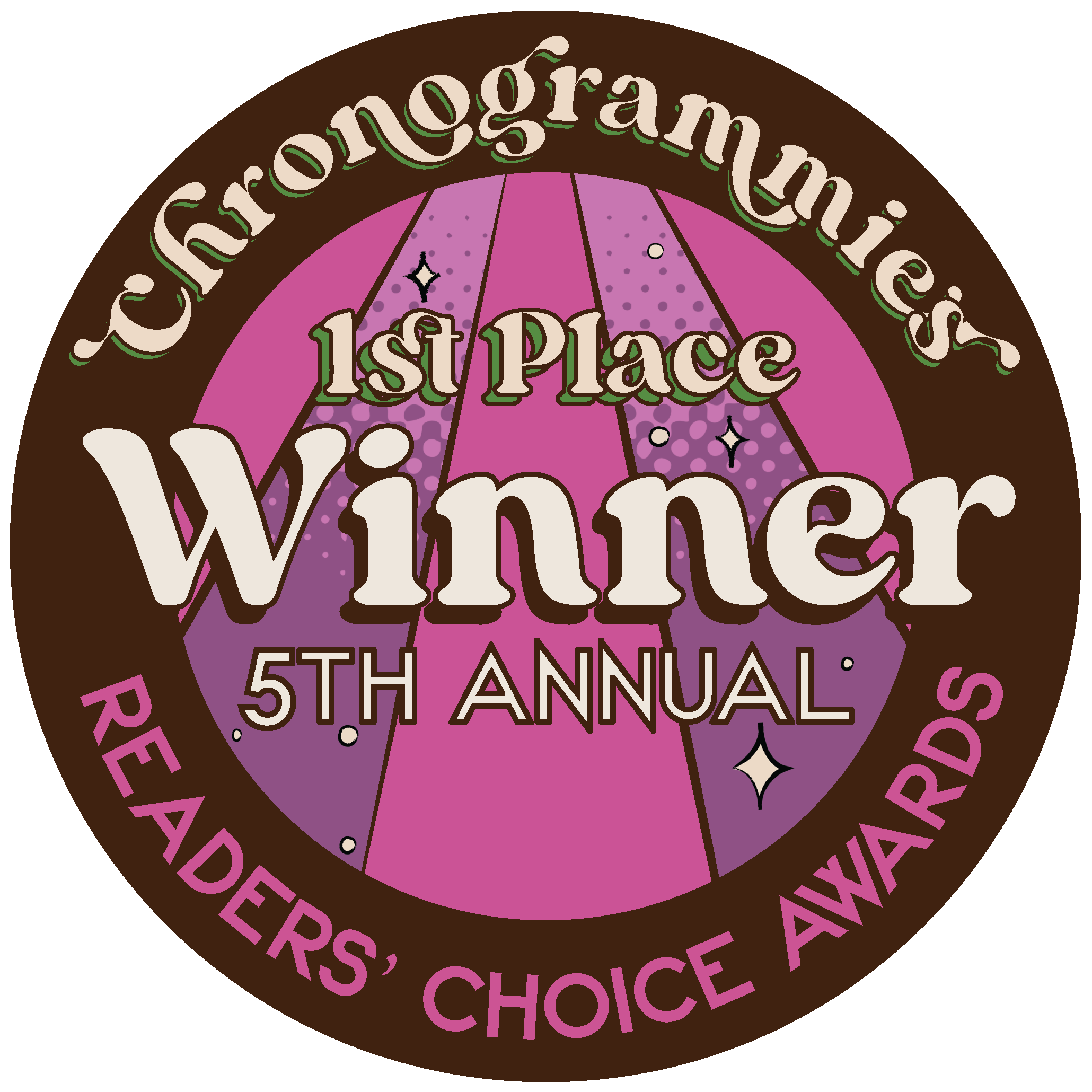 1st Place Chronogrammies 2024 Winner Badge