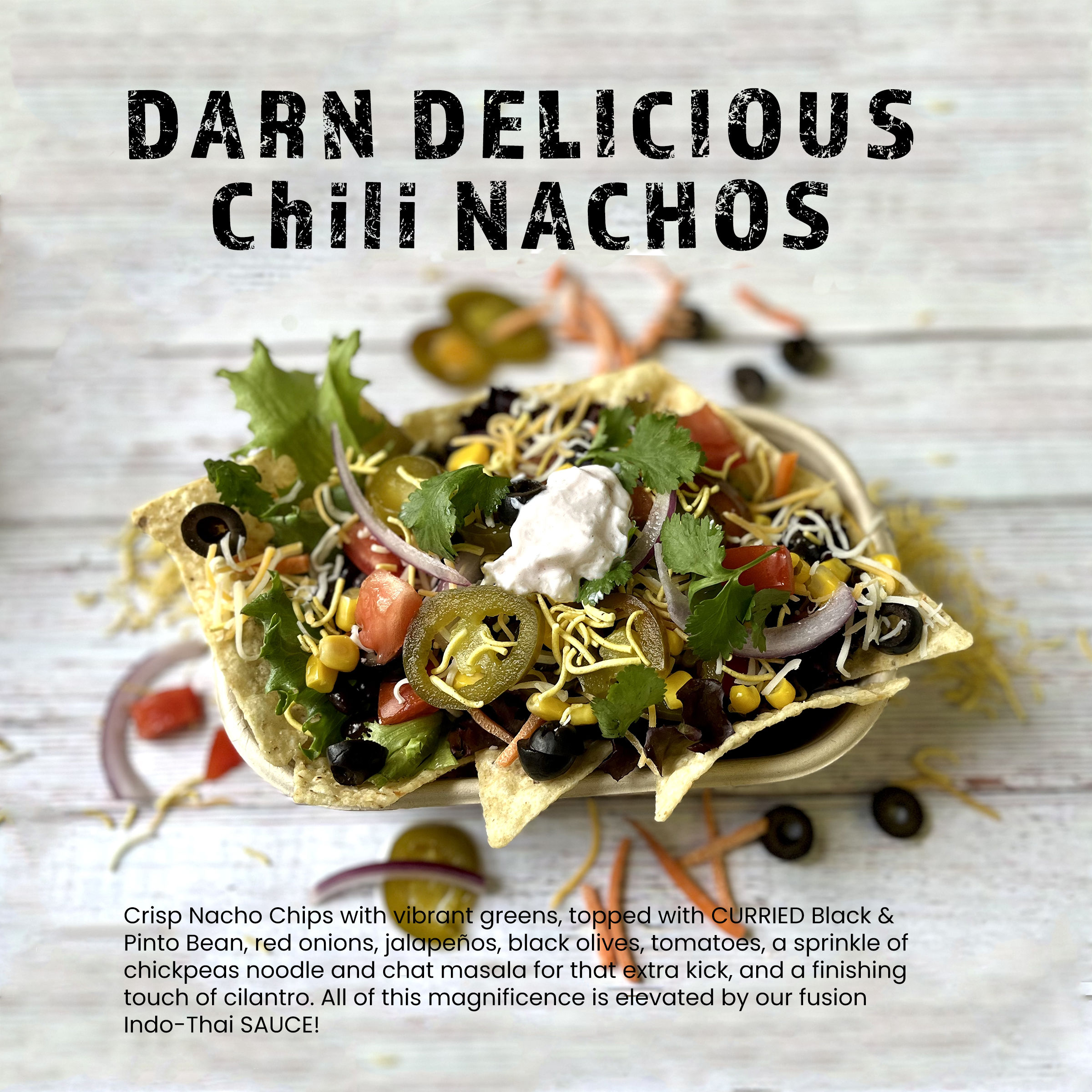 A plate of nachos.